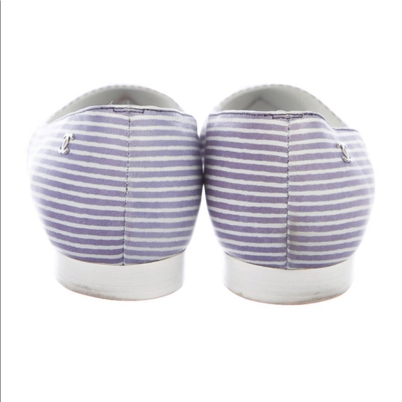 CHANEL Striped CC Logo Ballet Flats - Picture 4 of 5